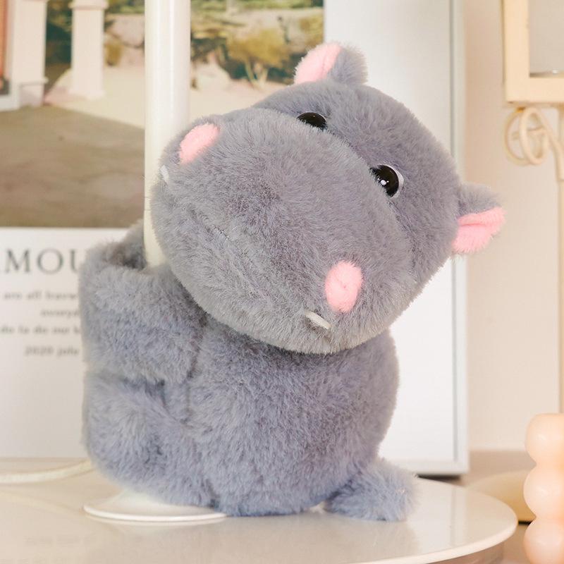 Animal Snap Bracelet Plush Toy - 8" Elk, Koala, and Raccoon Claw Machine Dolls