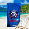 Arema Football club Printed Beach Towel, Super Soft Microfiber, Perfect Gift Birthday, for Pool, Beach, Travel, for family and friends