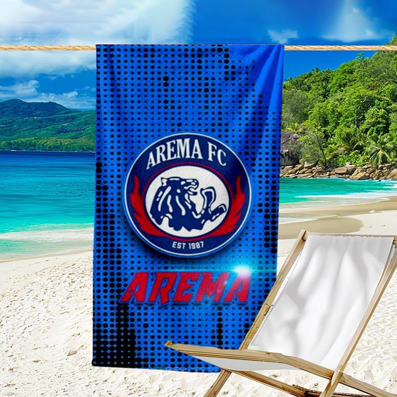 Arema Football club Printed Beach Towel, Super Soft Microfiber, Perfect Gift Birthday, for Pool, Beach, Travel, for family and friends