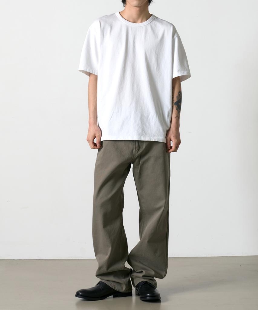 DENMADE Den765 Raw Routine Wide Chino (Olive Charcoal)