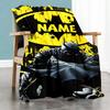 Warner (17) Customize Text Blanket Cozy Personalized Blanket Soft Warm Cozy Versatile for Living Room Office Couch Seaside Ideal for All Seasons