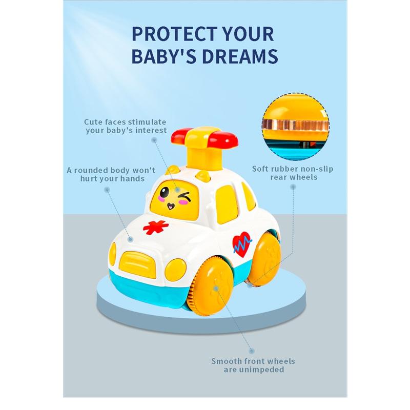 Children Toys Cars Toys for Boys 1 2 3 Ages Cartoon Inertia Press and Go Cars Toys for Kids Pull Back Fire Engine Toy Baby Gifts