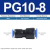 PG Pneumatic Fittings 2-Way Straight Connector Diameter Reduce For 8mm-6mm/6mm-4mm For Pneumatic Tube Air Hose Ventilation Valves 4