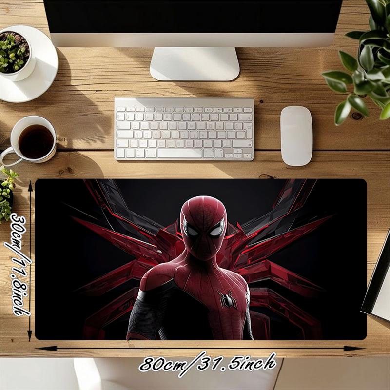 1Pc Spiderman Spiderverse Gaming Mouse Pad Keyboard Desk Mat Non-slip Rubber Lock Edge Waterproof Computer Mousepad for Office Home Decor Es156