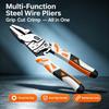 with Ratchet Self-Locking Ratchet Pliers Steel Combination Pliers New Wire Cutters  Wire Shearing