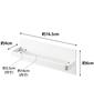 Yamazaki Jitsugyo 3099 Magnetic Kitchen Towel Hanger Wide White Approx. W28 X D4.5 X H5cm Tower Towel Rack Easy To Install with Magnet