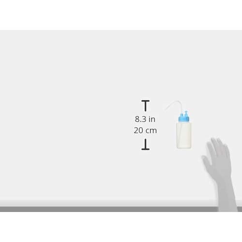 Yasumoto Kasei NT Cleaning Bottle, Color Cap Type B (with stopcock), 250ml, Light Blue #7