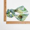 New Style Artistic Oil Painting Ribbon Hairband for Women, Elegant Design, Low Ponytail Elastic Hairstring