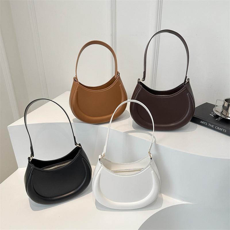 Minimalist Style 2024 Spring Small Shoulder Bag With Inner Zipper Pocket