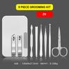 Manicure & Pedicure Set with Stainless Steel Toe Nail Clipper & File Grooming Kit Custom Logo and Package Gift