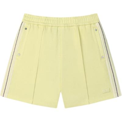 Original Fashion Simple Versatile Three-Quarter Casual Shorts Women Shorts Duck-Yellow F51W519601F-YE