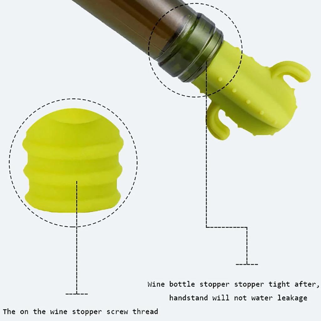 1pc Unique Silicone Cactus-shaped Bottle Cap For Preserving Freshness, Reusable For Wine Bottles,Champagne, And Red Wine At Home