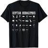 Ägyptische Schriftzeichen, Ägyptische Hieroglyphen Geschichte T-Shirt, Schwarz
