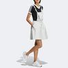 Adidas Originals Trefoil SS22 Solid Color Drawstring Strapless Dress Women Dress Off-White HS9496