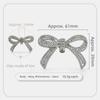 1 Pair Shiny Bow Shoes Clips Removable Shoes Flower Shoes Decorations Clip Rhinestone Bowknot Charm Buckle High Heel Shoes