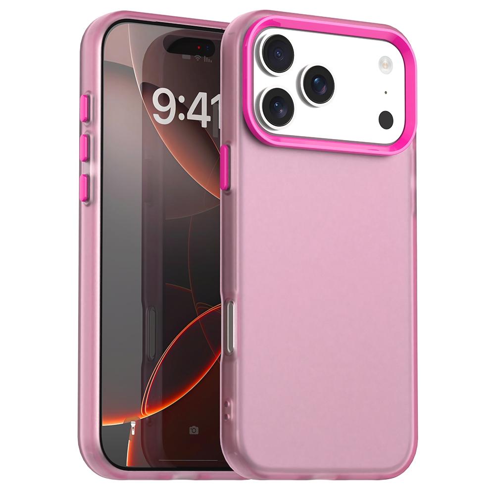 For iPhone 17 Pro Case PC+TPU+PET Matte Anti-Drop Phone Back Cover