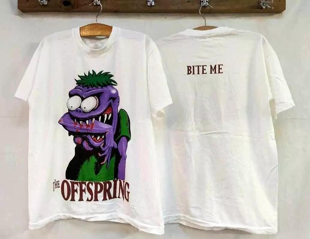 Vintage The Offspring T-Shirt Bite Me Wild Oats Reprint Americana XXL