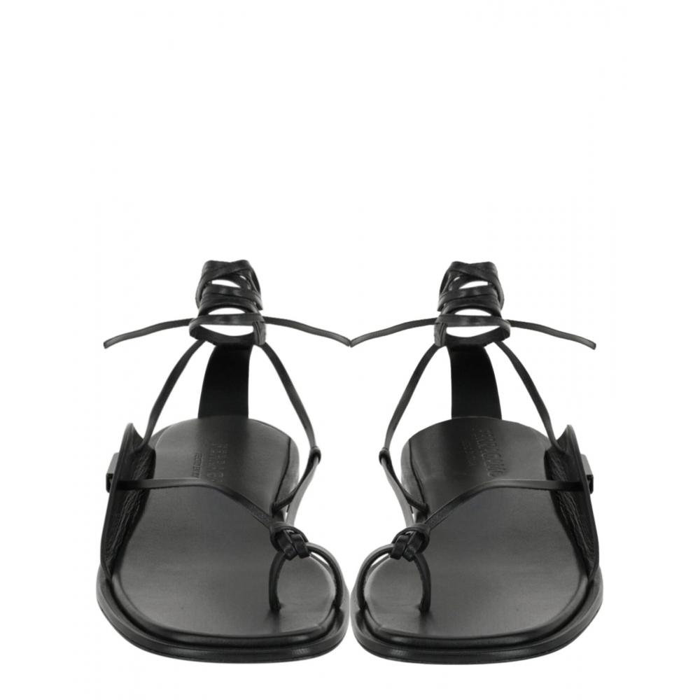 Salvatore Ferragamo Golia Ankle Strap Sandals Black