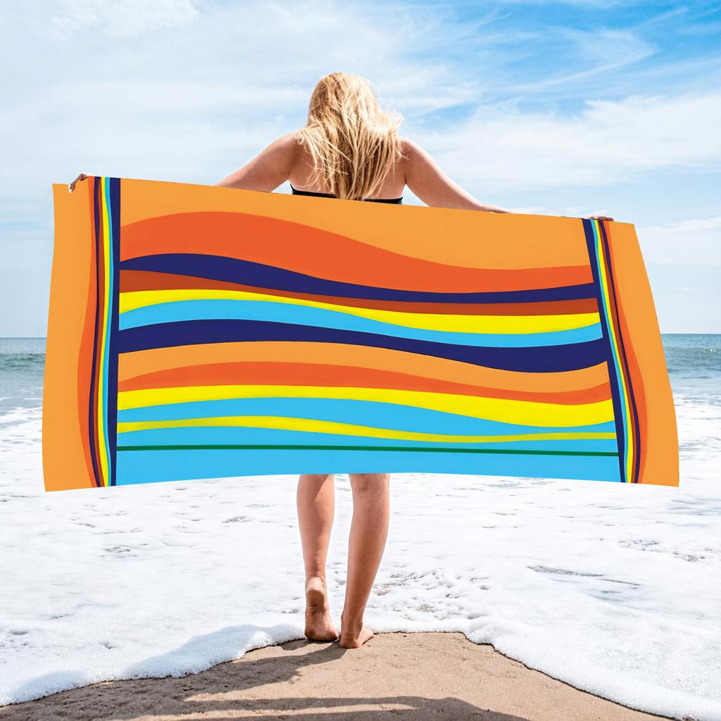 Microfiber Beach Towel Printed Beach Towel Absorbent Beach Towel 2026
