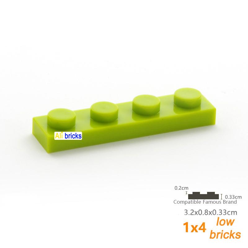 

30pcsCompatible Assemblage Building Playthings 3710 1x4 Dots DIY Construction Blocks Instructive Creative Dimension Narrow Figures Bricks Toy