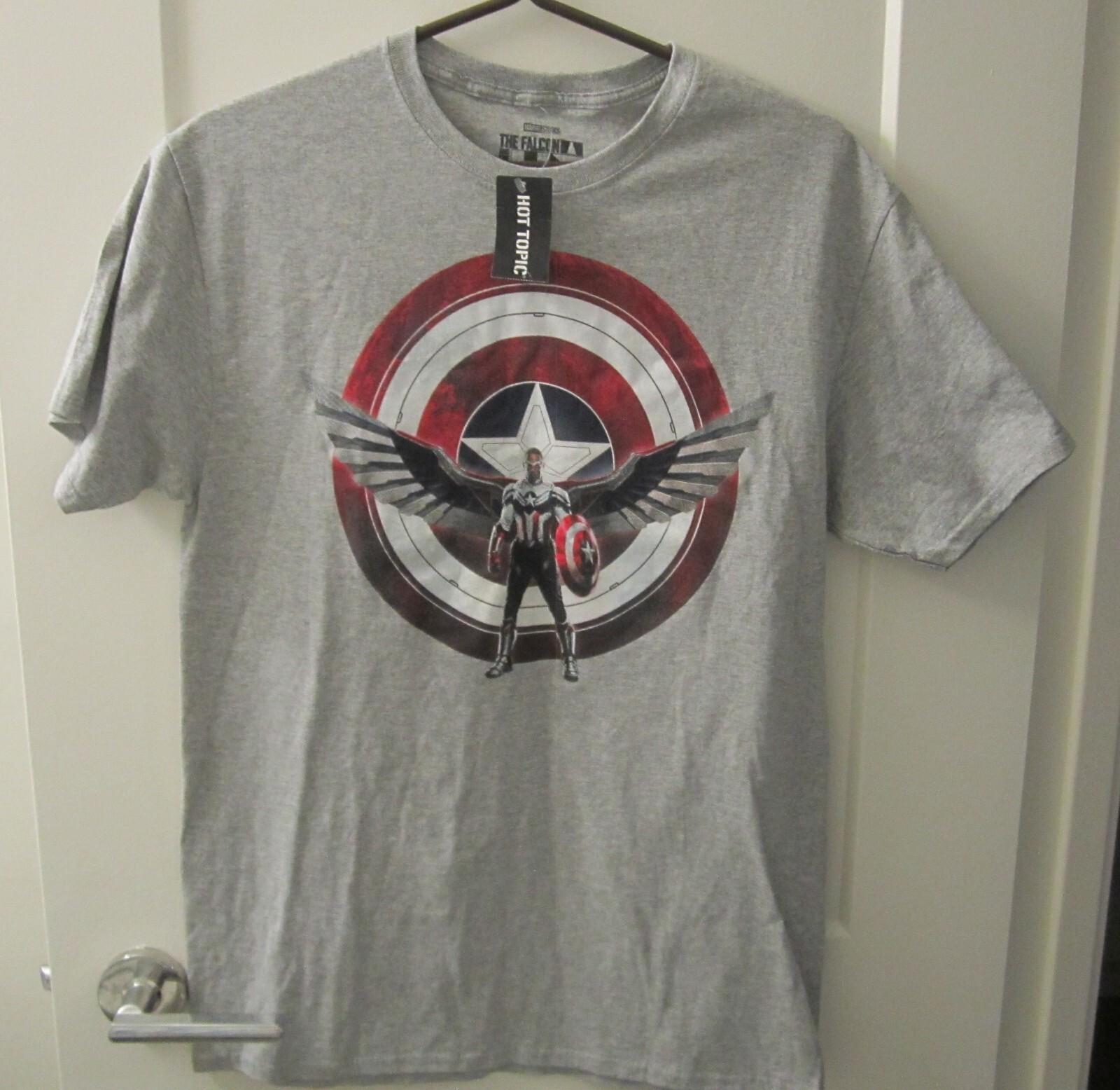 Gray Marvel The Falcon & The Winter Soldier Men s/Youth T-Shirt Size M ,New, Tag S разноцветный
