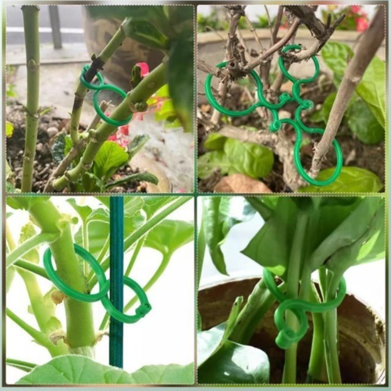 100pcs Horticultural Plastic Fixing Buckle Tool, Vine Hook Climbing Vine Buckle, Convenient Stem Binding Bracket Accessories
