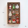 9/6pcs Glass Xmas Tree Ornaments Snowman Gifts Car and House Navidas Atmosphere Decor Santa Claus Christmas Tree Charm