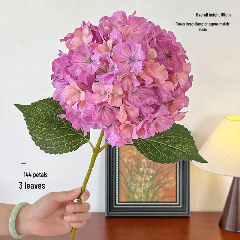 3D Printed Lisa Hydrangea Artificial Flowers, 144 Pieces for Floral Arrangements, Weddings, DIY Decorations, or Simulation Displays.