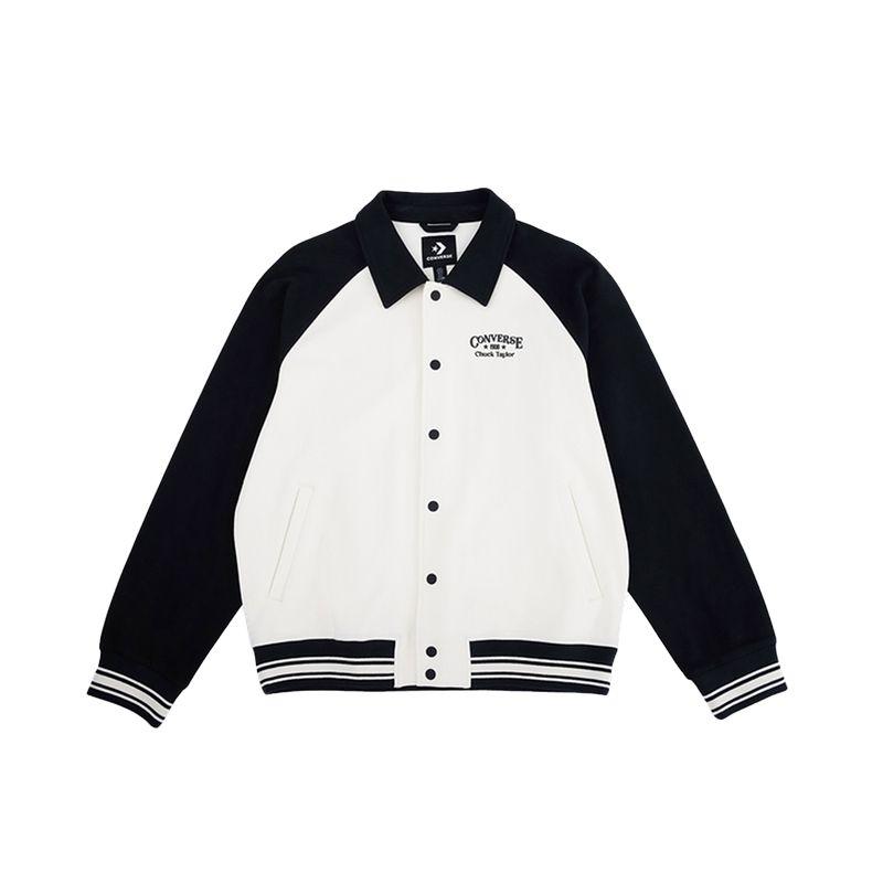 Converse Baseball Jerseys Men s Black/White Lapel Moderate UCJ087-W2Y S