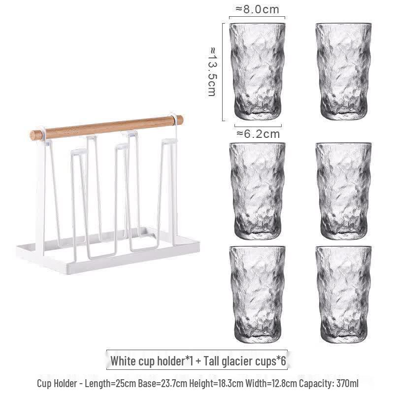 ZISIZ Glacier Pattern Universal Glass Set