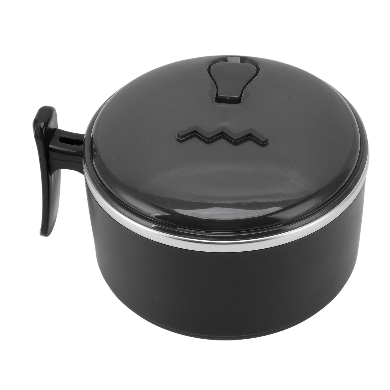 

Insulated Bowl 304 Stainless Steel with Lids Stand Design Hollow Double Layer Heat Insulation Ramen Mug for Kitchen L