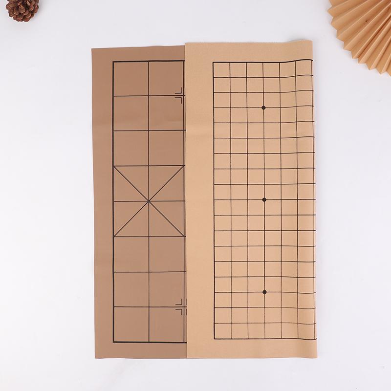 Foldable Go Game Chessboard Weiqi Checkerboard Board Game For 53*61Cm Double-Sided Pu And Plush Checkboard Old Game