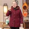 YUZHAOLIN Women's Thickened Fleece-Lined Winter Faux Fur Collar Cotton Coat