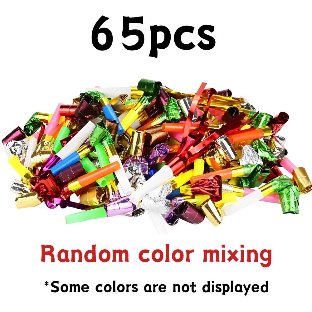 18/65/160pcs Plastic Party Blowers Mixing Color Cheerleading Noisemakers Long Nosed Dragon Design Birthday Party Gift YMY