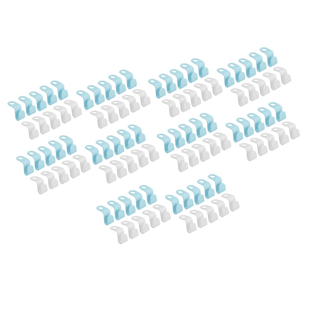 100 Pcs Clothes Hanger Connector Hooks Space Saving Closet Organizers Hanger for Clothes