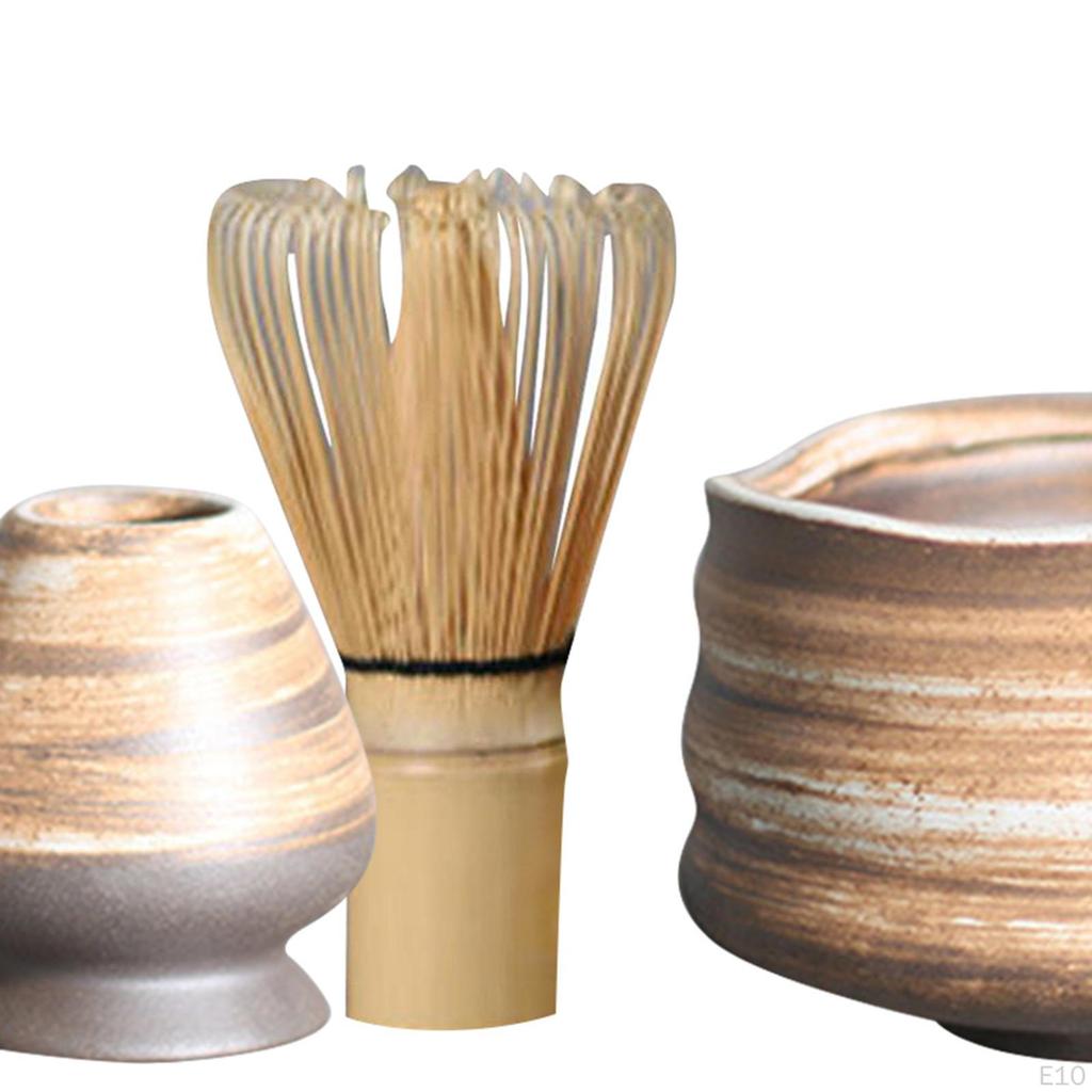 Handmade Matcha Whisk Set, Holder for Kithen Home Dining Room Teahouse