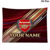 Custom Name Arsenal Printed Tapestry – Wall Hanging for Bedrooms, Dorms, and Home Decor