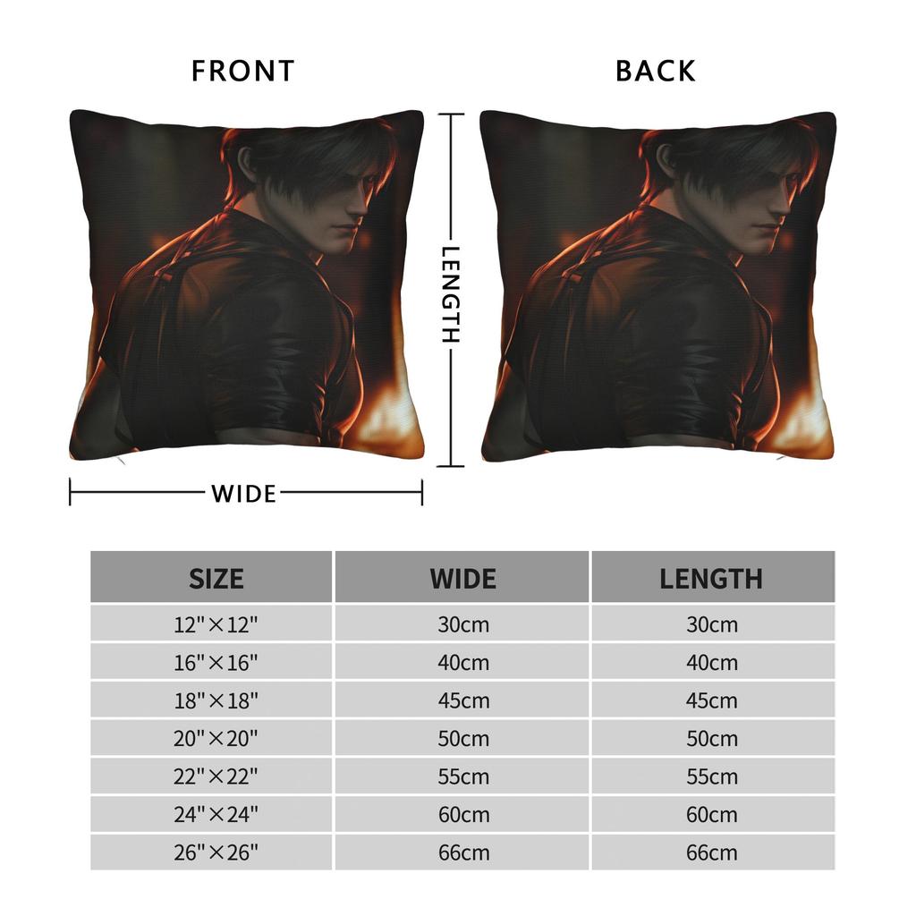 Leon Kennedy Pillow Cover Soft Cushion Cover Novelty Pillow Case For Living Room Bed Chair