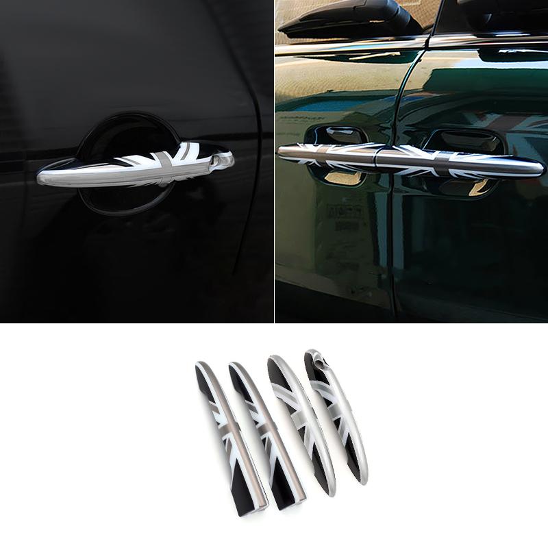 Car Door Handle Covers Sticker For Mini Cooper S JCW For R55 Clubman 4 Doors 2007-2014 Handle Protection Shell Auto Accessories