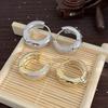 Light Luxury Crystal Circle Earrings Temperament Women Sparkling Earrings  For Women