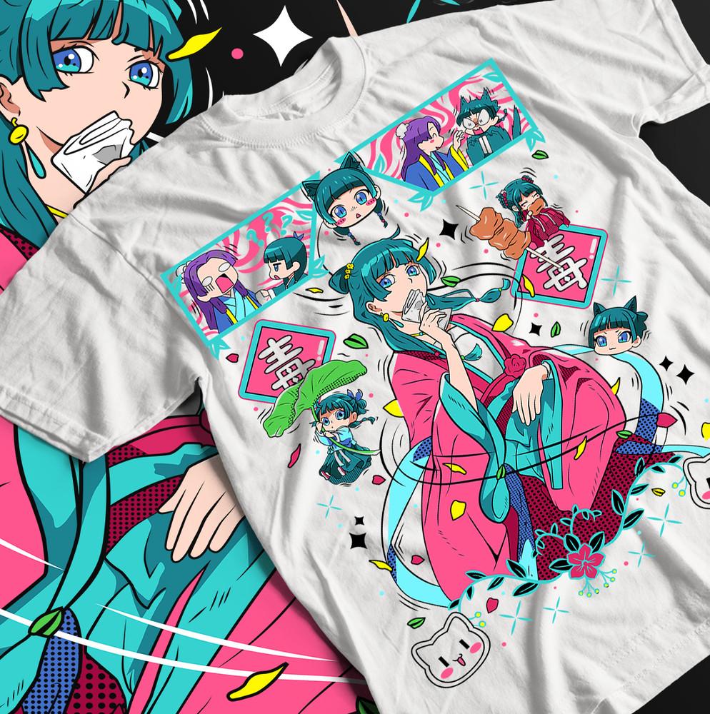 

kusuriya no hitorigoto маомао футболка каваии с коротким рукавом вайфу девушка подарок рубашка 4XL