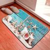 Luxurious 3pcs Beach Nonslip Bathroom Toilet Seat Cover Pedestal Rug Bath Mat Carpet Set