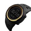 Men's Multifunctional Waterproof Luminous Sports Watch with Large Dial and Black Screen