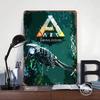 ARK Survival Evolved Spiel Blechschild Poster Personalisierte Wandkunst Retro Vintage Metallschilder für Man Cave Gamer Zimmer Dekoration