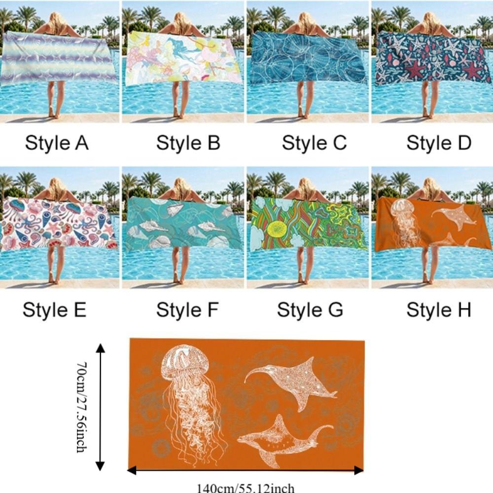 Absorbent Bath Towel Quick-drying Swimming Towel Swimming Supplies Beach Blanket Spa