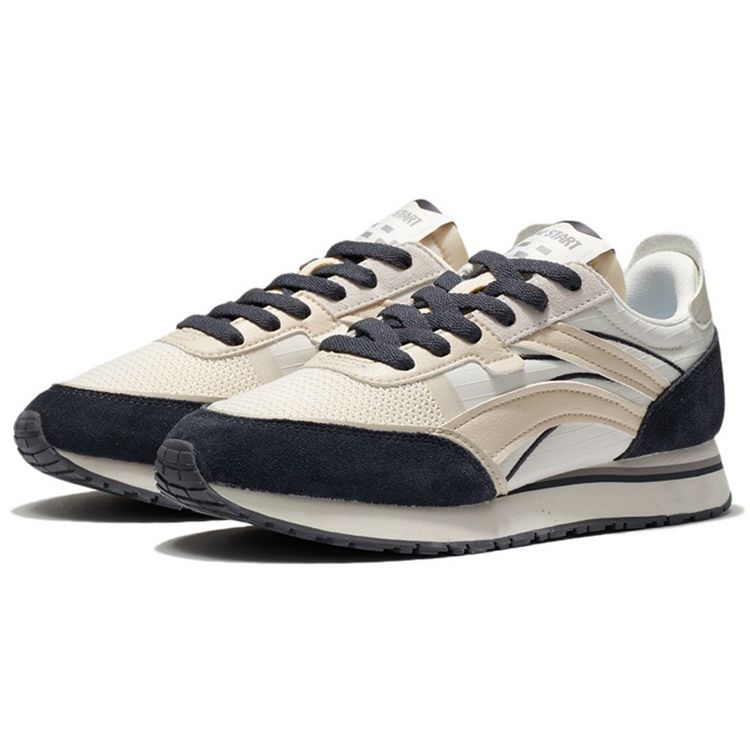 Li Ning Wind Rider Durable Breathable Low Top Running Shoes Women sneakers Gray Black AGCR196-13