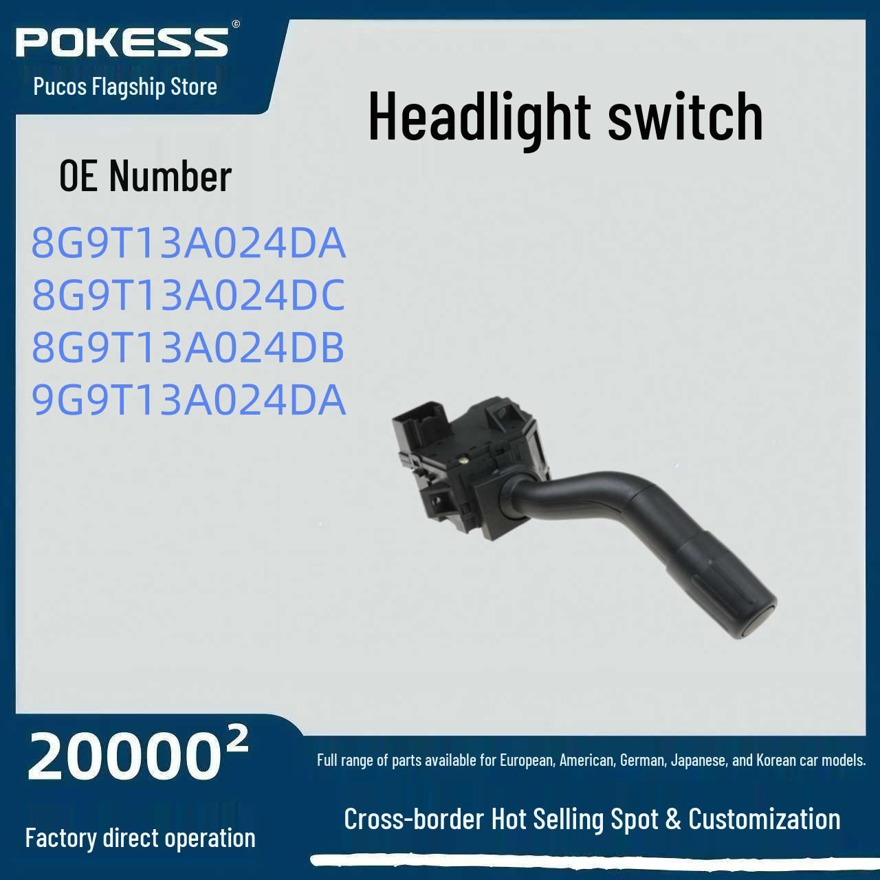 

Ford Raptor Headlight Switch - Compatible Auto Part (9L3Z-13K359-AA) Pokess/Phocos