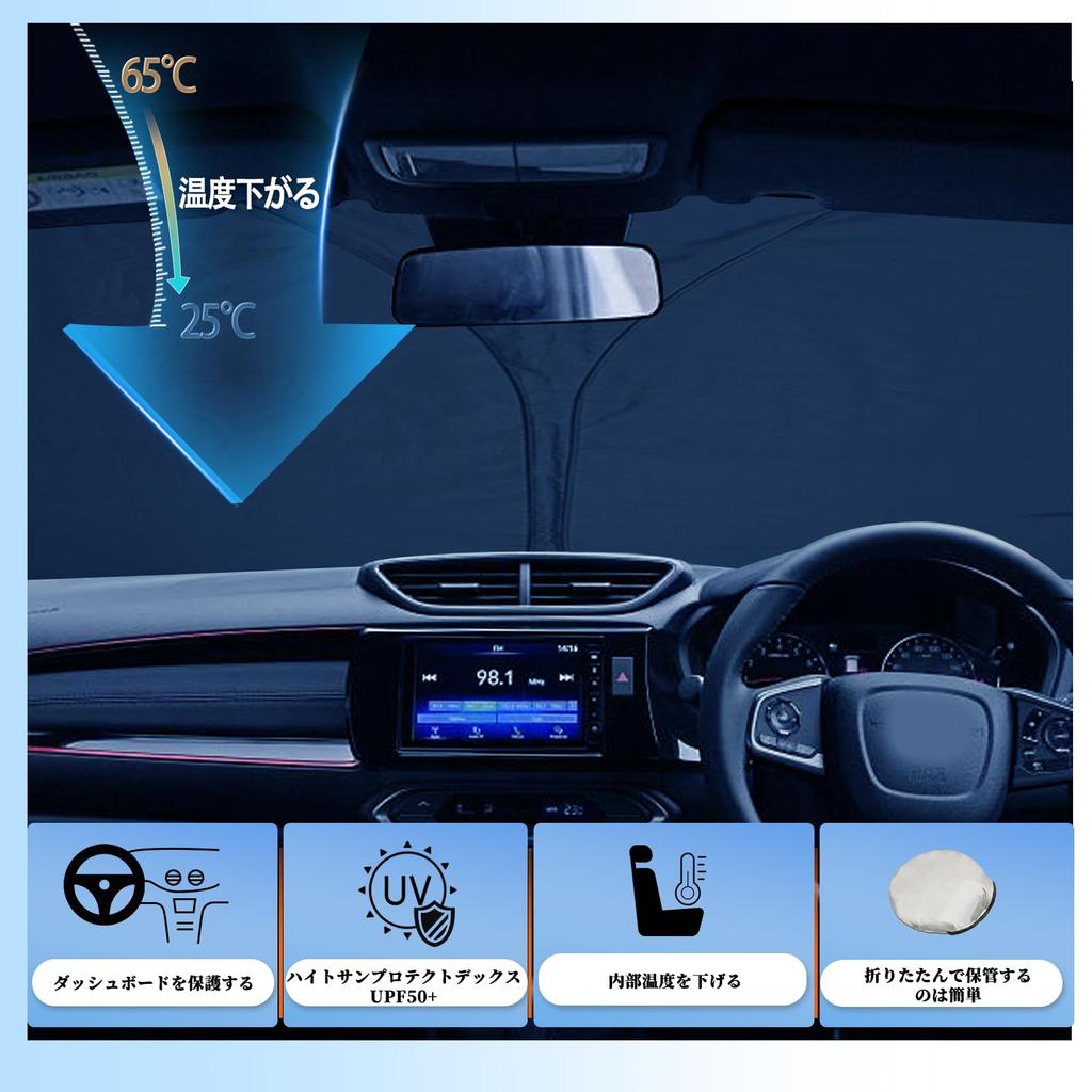 SHAOHAO Honda WR-V DG5 Type 2nd Generation UV Protection Sun Protection Thermal Insulated Car