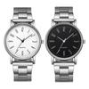 Men Dress Watch Round Dial Band Quartz Wristwatch Stainless Steel Elegant Analog Watch for Casual or