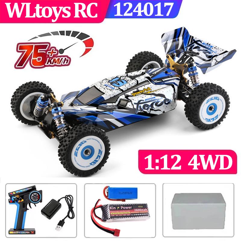 75 KM/H WLtoys 124016 124017 60 KM/H 144001 Rc Electric 4wd Battery High Speed Atv Remote Control Drift Rc Cars for Adults Toys